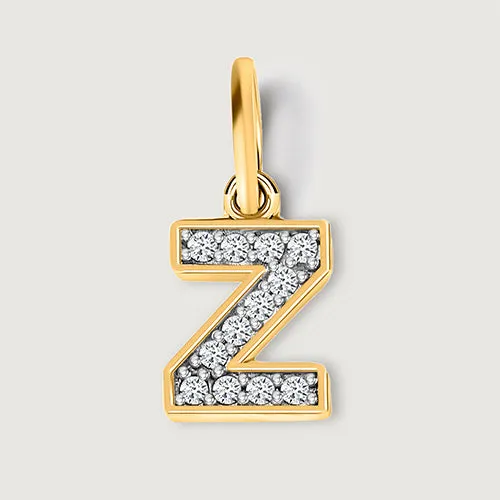 Versa Diamond Alphabet Pendants