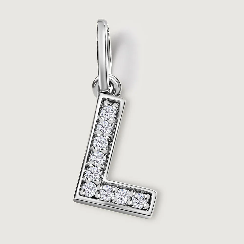 Versa Diamond Alphabet Pendants