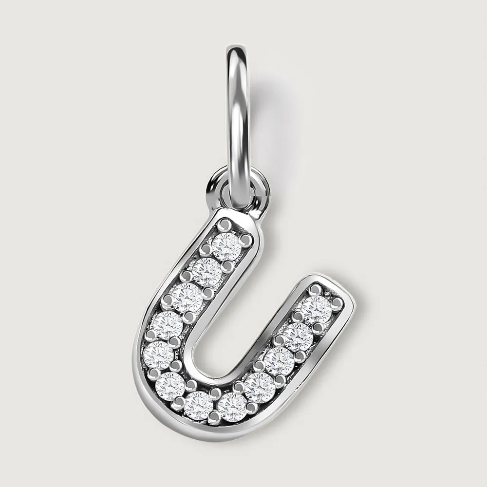 Versa Diamond Alphabet Pendants