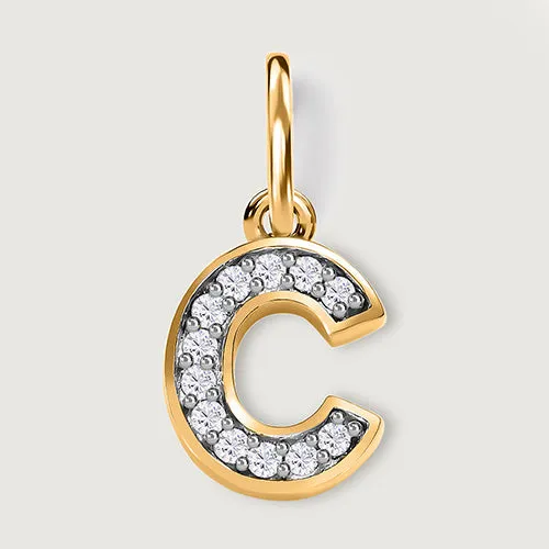 Versa Diamond Alphabet Pendants