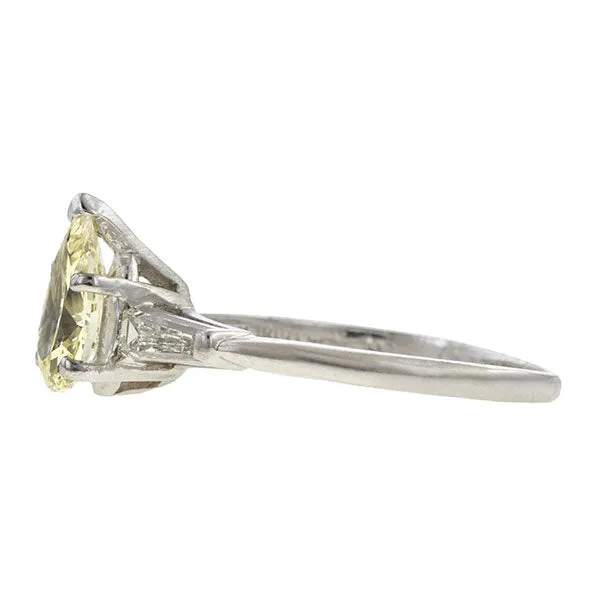 Vintage Pear Shaped Diamond Engagement Ring, 1ct.