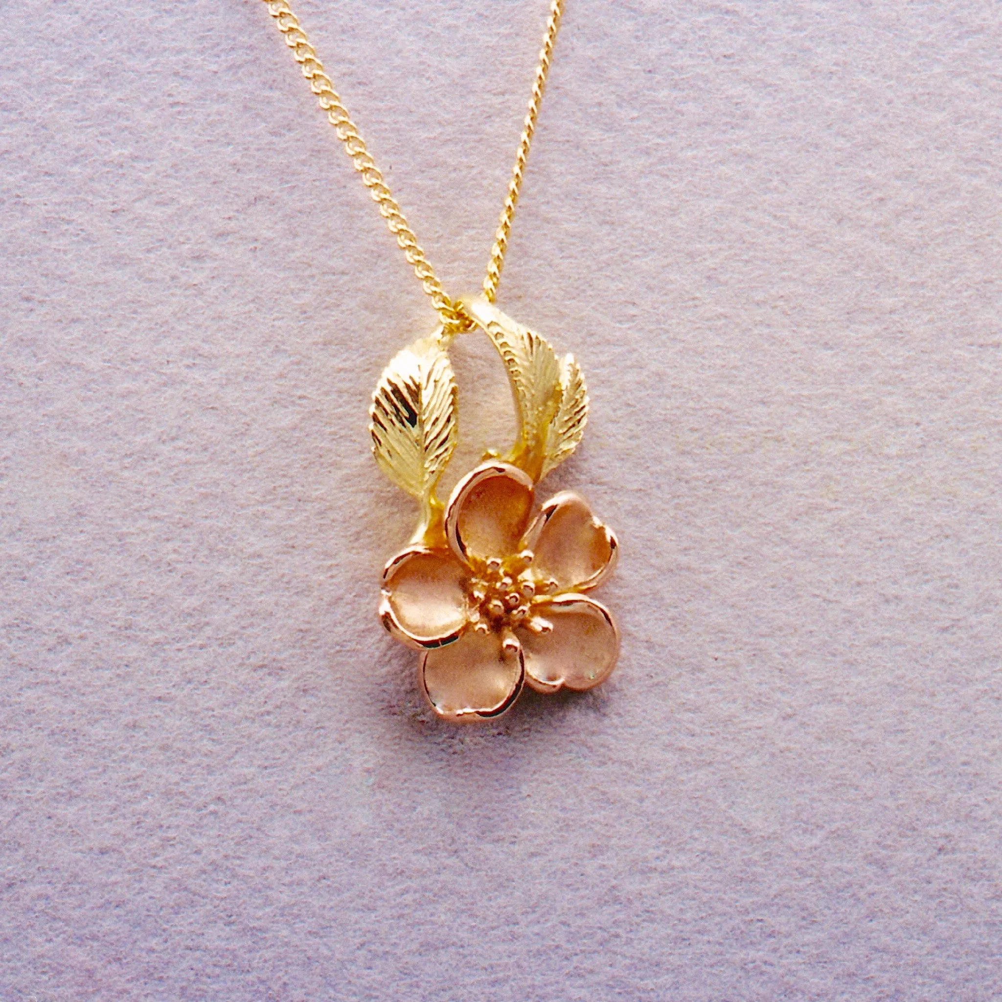 Wild Mountain Rose Two-Tone pendant